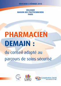 pharmacien demain : du conseil adapté au