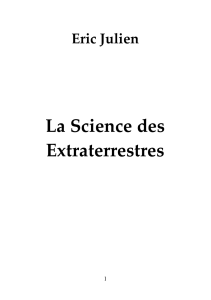   La Science des  Extraterrestres  Eric Julien 