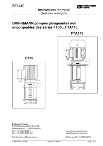 BF1440 Instructions d’emploi  BRINKMANN pompes plongeantes non