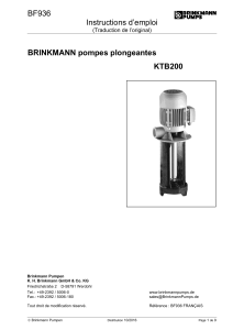 BF936 Instructions d’emploi  BRINKMANN pompes plongeantes