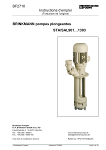 BF2710 Instructions d’emploi  BRINKMANN pompes plongeantes