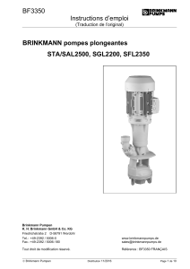 BF3350 Instructions d’emploi  BRINKMANN pompes plongeantes