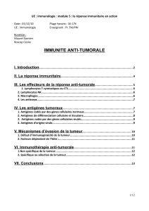 UE : immunologie : module 5 : la réponse immunitaire...