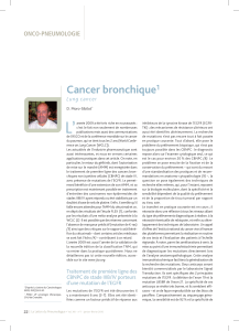 L’ Cancer bronchique 1 ONCO-PNEUMOLOGIE