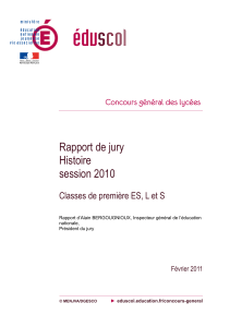 Rapport 2010 Histoire, premières ES, L et S (PDF-120.04 Ko-Nouvelle fenêtre)