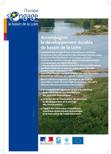 Accompagner le développement durable du bassin de la Loire PROGRAMME PLURIRÉGIONAL