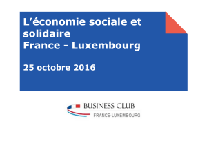 L’économie sociale et solidaire France - Luxembourg