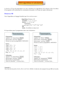 TICE Algorithme - Distance AB - programmer avec la calculatrice - commandes accessibles.pdf