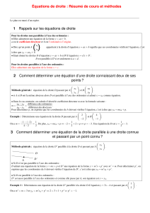 Équations de droite - Résumé de cours et méthodes.pdf