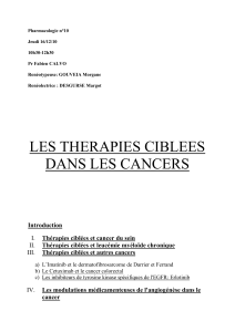 Pharmacologie n°10 Jeudi 16/12/10 10h30-12h30 Pr Fabien CALVO