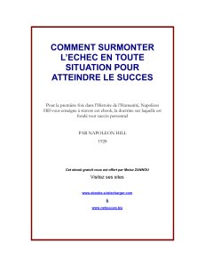 COMMENT SURMONTER L’ECHEC EN TOUTE SITUATION POUR ATTEINDRE LE SUCCES