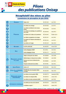 Pilons des publications Onisep Récapitulatif des mises au pilon Hauts-de-France