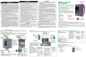 EPack™  Gradateur de puissance Remarques concernant la sécurité