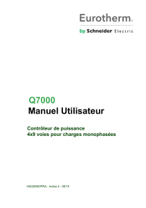 Q7000 Manuel Utilisateur Contrôleur de puissance 4x9 voies pour charges monophasées