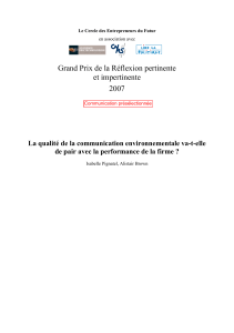 Grand Prix de la Réflexion pertinente et impertinente 2007