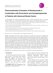 Pharmacokinetics Evaluation of Nimotuzumab in Combination with Doxorubicin and Cyclophosphamide