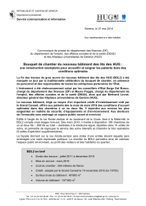 Service communication et information  Genève, le 27 mai 2014