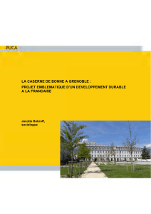 LA CASERNE DE BONNE A GRENOBLE : A LA FRANCAISE