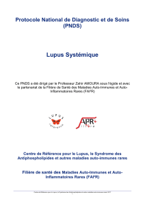 Lupus systémique - Janvier 2017