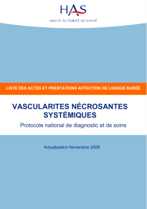 Vascularites nécrosantes systémiques (2)- actualisation novembre 2008