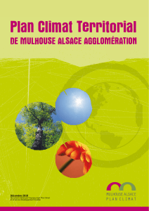 Plan Climat Territorial de MULHOUSe ALSACe AGGLOMÉRATION 1 Décembre 2010