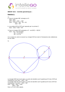 corrige brevet 2011 maths activites geometriques