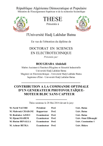 THESE l'Université Hadj Lakhdar Batna République Algérienne Démocratique et Populaire