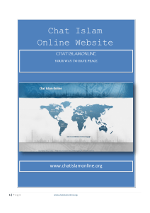 Chat Islam Online Website  www.chatislamonline.org