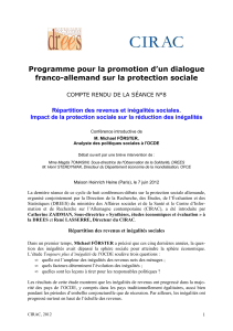 Programme pour la promotion d’un dialogue franco-allemand sur la protection sociale