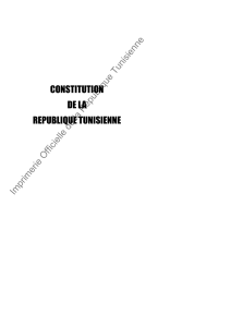 constitution de la republique tunisienne