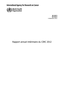 Rapport annuel intérimaire du CIRC 2012 6 décembre 2012 SC/49/2