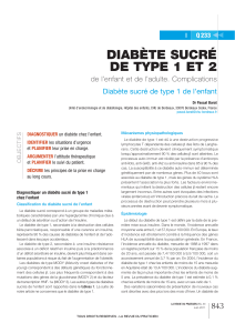 diabete sucre de type 1 de l enfant complications rdp 2011 6 843