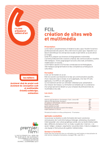 FCIL création de sites web et multimédia artisanat et