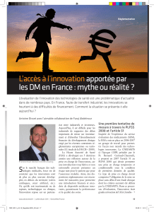 L’accès à l’innovation apportée par les DM en France : mythe ou réalité ?
