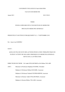UNIVERSITE TOULOUSE III -Paul SABATIER- FACULTE DE MEDECINE