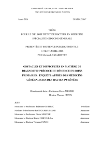 UNIVERSITÉ TOULOUSE III – Paul SABATIER FACULTÉ DE MÉDECINE DE PURPAN