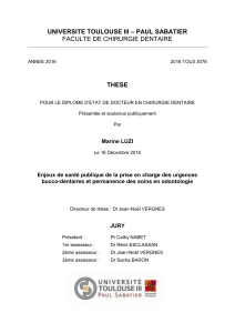 – PAUL SABATIER UNIVERSITE TOULOUSE III THESE FACULTE DE CHIRURGIE DENTAIRE