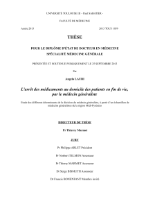 THÈSE POUR LE DIPLÔME D'ÉTAT DE DOCTEUR EN MÉDECINE SPÉCIALITÉ MÉDECINE GÉNÉRALE