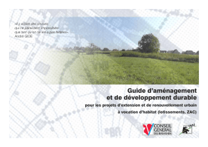 Guide d’aménagement et de développement durable à vocation d’habitat (lotissements, ZAC)