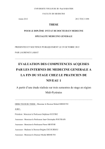 UNIVERSITE TOULOUSE III- Paul SABATIER FACULTE DE MEDECINE