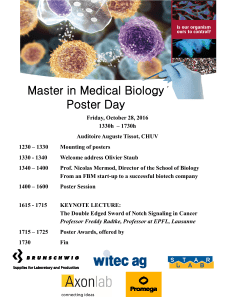 Master in Medical Biology Poster Day