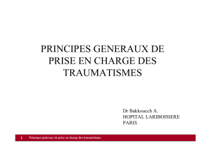 cours ifsi principes generaux des prises en charge des traumatismes