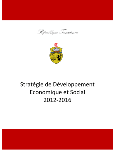 République Tunisienne  Stratégie de Développement Economique et Social