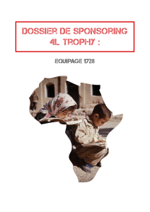 Dossier de sponsoring 4L Trophy : Equipage 1728
