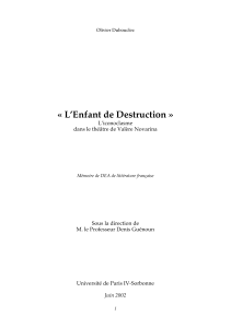« L’Enfant de Destruction »