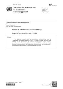 TD Conférence des Nations Unies sur le commerce et le développement