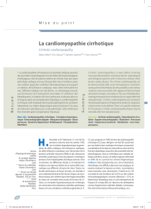 La cardiomyopathie cirrhotique  » Cirrhotic cardiomyopathy
