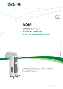 ADM Générateur ECS tertiaire cheminée ADM - 40/50/60/80/90/115/135