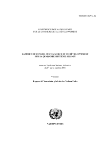 TD/B/48/18 (Vol. I)  CONFÉRENCE DES NATIONS UNIES