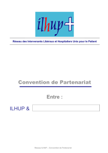 Convention de Partenariat Entre :  ILHUP &amp;